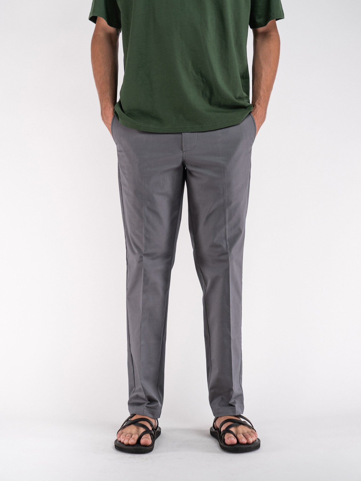 Standard Fit Chino Pant Charcoal Gray
